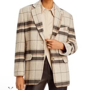 NWT ANINE Bing Quinn Plaid Blazer